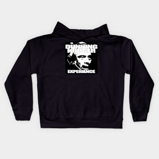 DUNNING KRUGER white on black Kids Hoodie